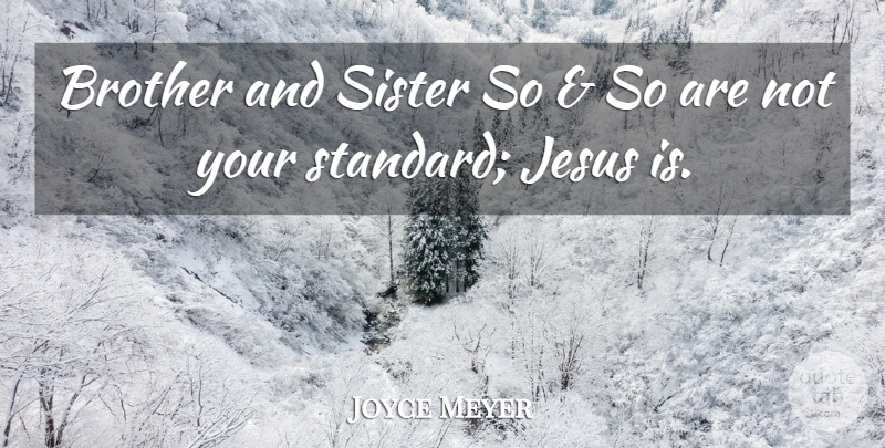 Joyce Meyer Quote About Motivational, Brother, Jesus: Brother And Sister So And...