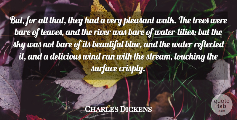 Charles Dickens Quote About Beautiful, Nature, Blue: But For All That They...