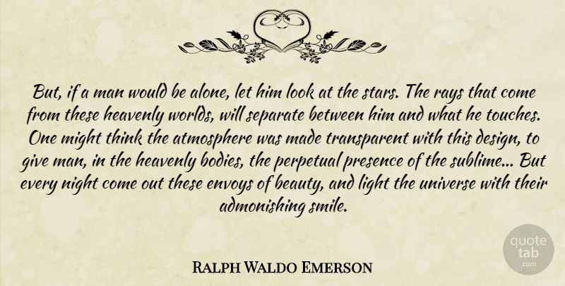 Ralph Waldo Emerson Quote About Stars, Night, Men: But If A Man Would...
