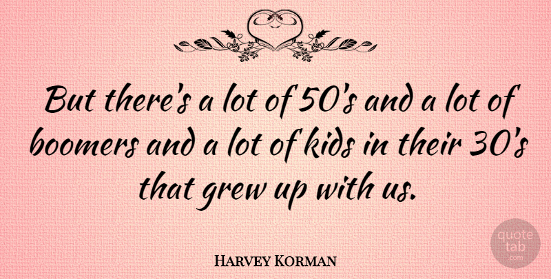 Harvey Korman Quote About Kids: But Theres A Lot Of...