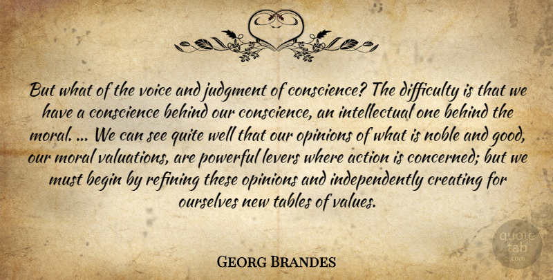 Georg Brandes Quote About Powerful, Voice, Creating: But What Of The Voice...