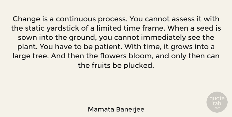 Mamata Banerjee Quote About Flower, Tree, Yardsticks: Change Is A Continuous Process...