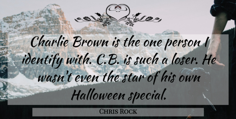 Chris Rock Quote About Funny, Stars, Halloween: Charlie Brown Is The One...