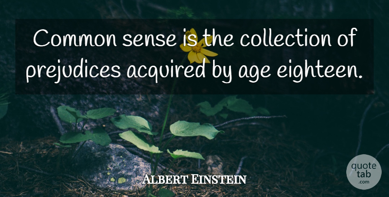 Albert Einstein Quote About Inspirational, Funny, Leadership: Common Sense Is The Collection...