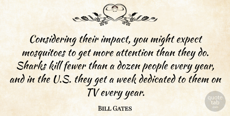 Bill Gates Quote About Sharks, Years, Impact: Considering Their Impact You Might...