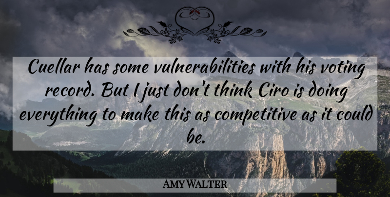 Amy Walter Quote About Voting: Cuellar Has Some Vulnerabilities With...