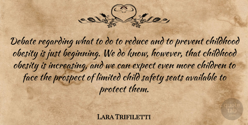 Lara Trifiletti Quote About Available, Beginning, Childhood, Children, Debate: Debate Regarding What To Do...