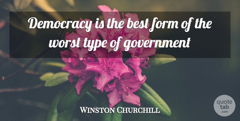 democracy is the best form of government