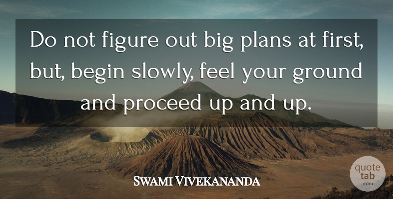 Swami Vivekananda Quote About Inspirational, Motivational, Firsts: Do Not Figure Out Big...