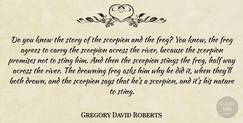 The scorpion and the frog story