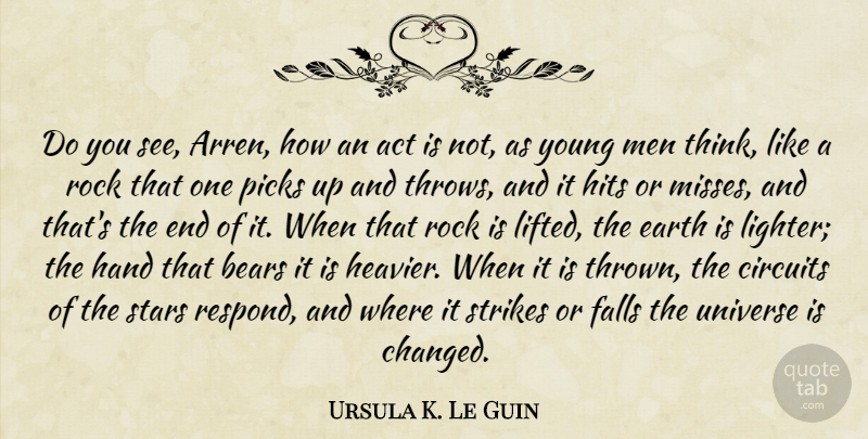 Ursula K. Le Guin Quote About Stars, Fall, Men: Do You See Arren How...