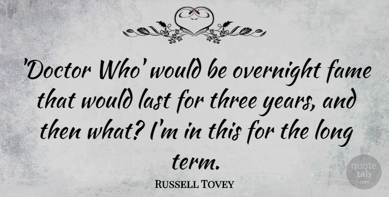 Russell Tovey Quote About Last, Overnight: Doctor Who Would Be Overnight...