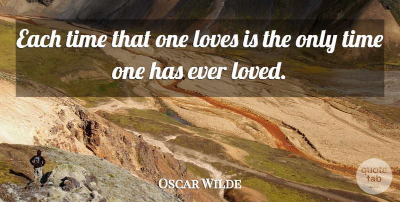 Oscar Wilde Quote About Love, Dorian Grey, Portrait Of Dorian Gray: Each Time That One Loves...