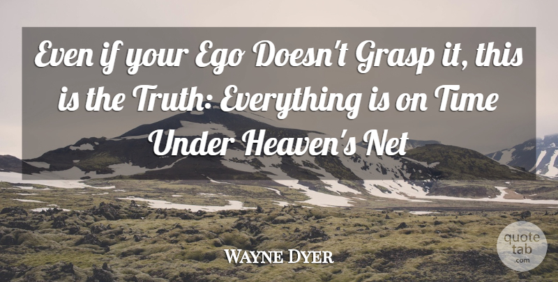 Wayne Dyer Quote About Heaven, Ego, Ifs: Even If Your Ego Doesnt...