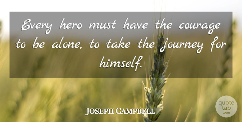Joseph Campbell Quote About Hero, Journey: Every Hero Must Have The...
