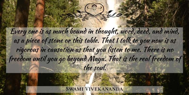 Swami Vivekananda Quote About Real, Soul, Mind: Every One Is As Much...
