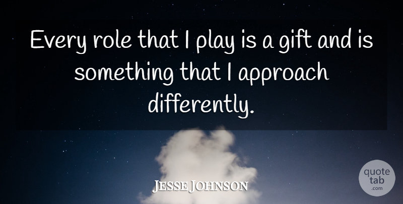 Jesse Johnson Quote About undefined: Every Role That I Play...