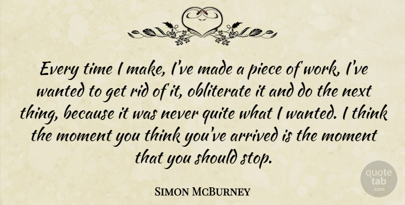 Simon McBurney Quote About Thinking, Theatre, Pieces: Every Time I Make Ive...