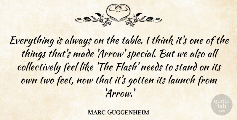 Marc Guggenheim Quote About Gotten, Launch, Needs: Everything Is Always On The...