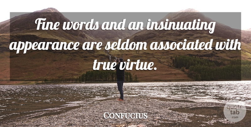 Confucius Quote About Vices, Fine Words, Confucianism: Fine Words And An Insinuating...