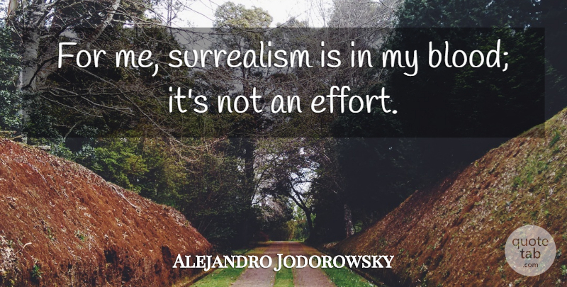 Alejandro Jodorowsky Quote About Surrealism: For Me Surrealism Is In...