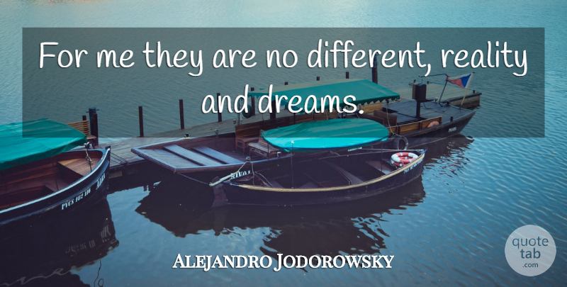 Alejandro Jodorowsky Quote About Dreams: For Me They Are No...