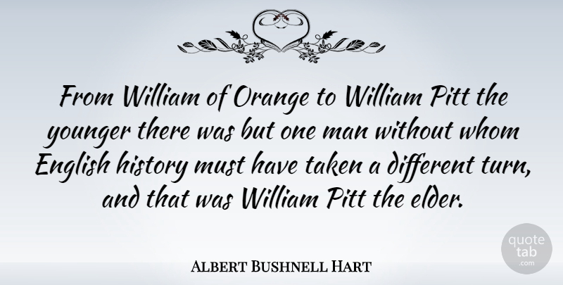 Albert Bushnell Hart Quote About Taken, Men, English History: From William Of Orange To...
