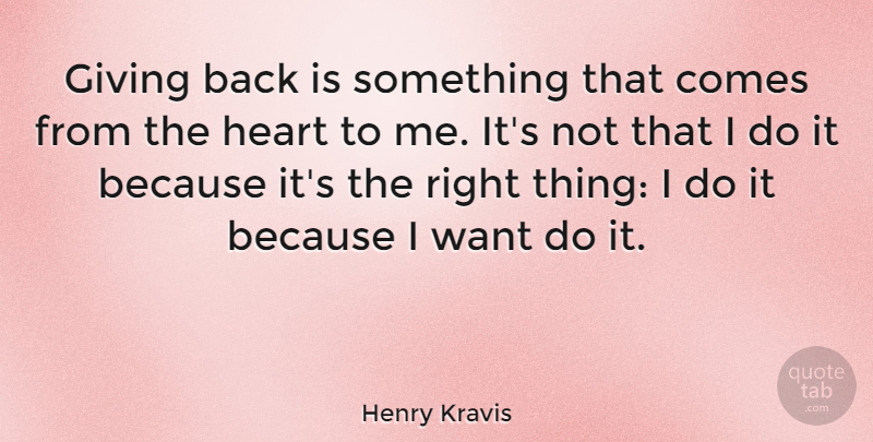 Henry Kravis Quote About undefined: Giving Back Is Something That...