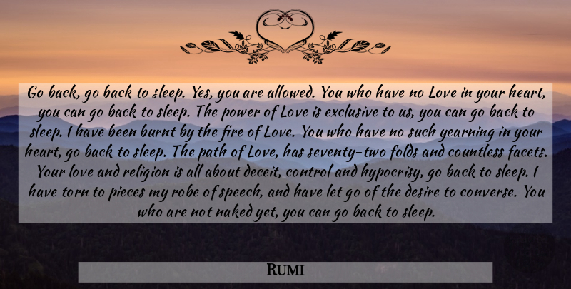 Rumi Quote About Letting Go, Love You, Heart: Go Back Go Back To...