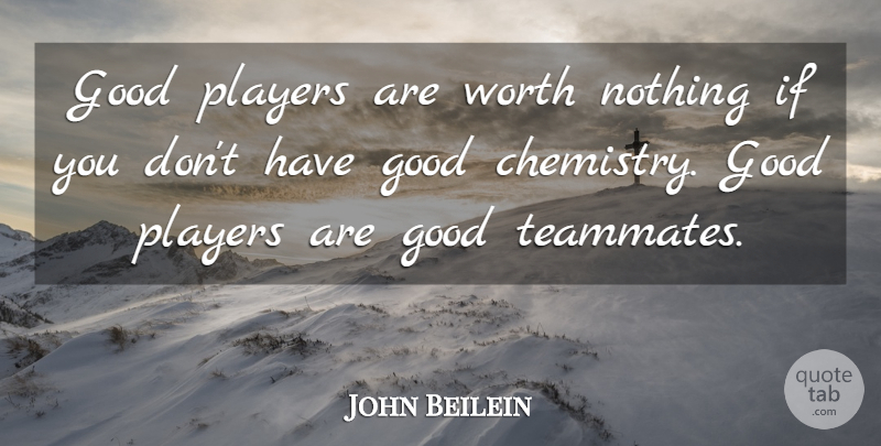 John Beilein Quote About Good, Players, Worth: Good Players Are Worth Nothing...