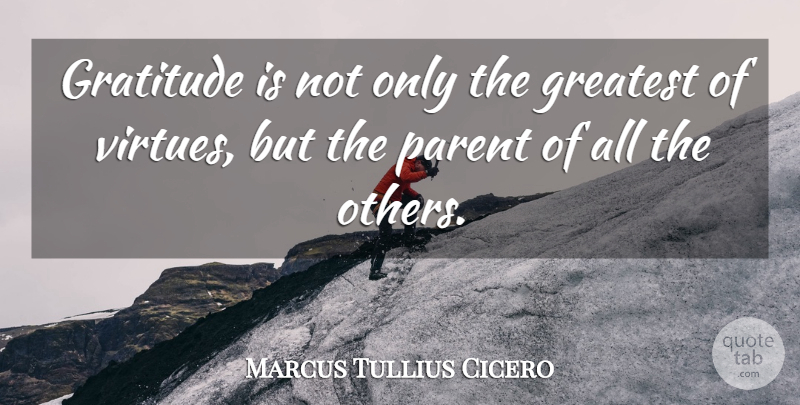 Marcus Tullius Cicero Quote About Inspirational, Thank You, Thanksgiving: Gratitude Is Not Only The...
