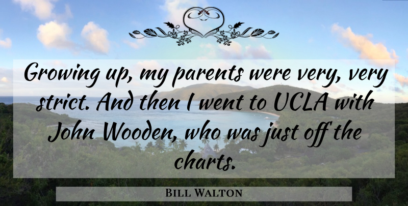 Bill Walton Quote About Basketball, Growing Up, Ucla: Growing Up My Parents Were...