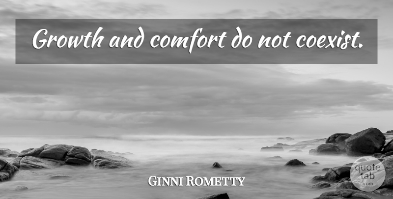 Ginni Rometty Quote About Strong Women, Growth, Female: Growth And Comfort Do Not...