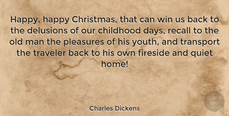 Charles Dickens Quote About Funny, Christmas, Xmas: Happy Happy Christmas That Can...