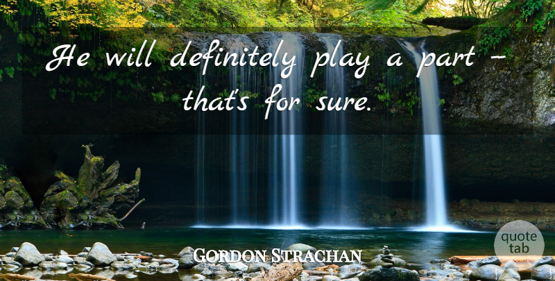 Gordon Strachan Quote About Definitely: He Will Definitely Play A...