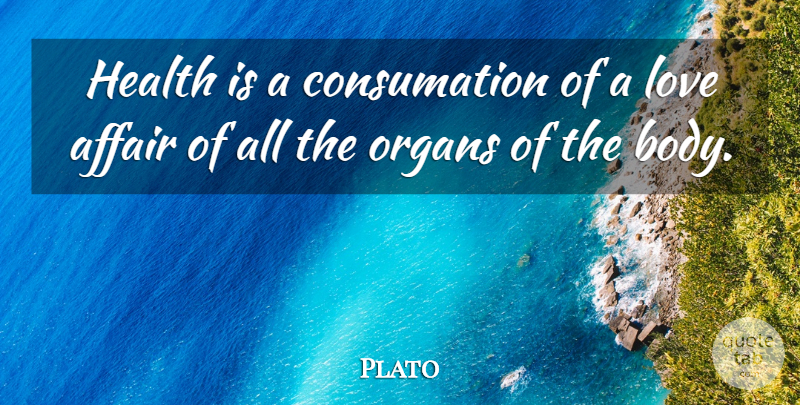 Plato Quote About Body, Affair, Love Affair: Health Is A Consumation Of...
