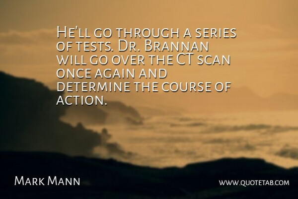 Mark Mann Quote About Again, Course, Determine, Series: Hell Go Through A Series...