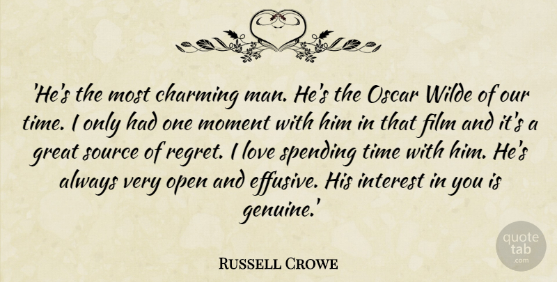 Russell Crowe Quote About Regret, Men, Oscars: Hes The Most Charming Man...