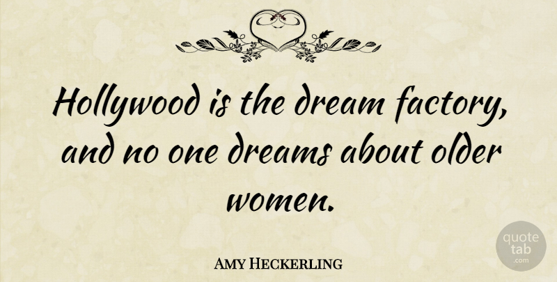 Amy Heckerling Quote About Dream, Hollywood, Factories: Hollywood Is The Dream Factory...