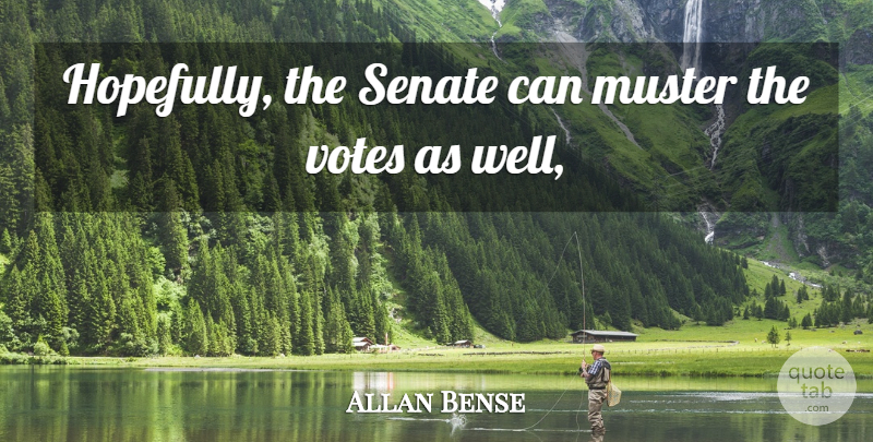 Allan Bense Quote About Senate, Votes: Hopefully The Senate Can Muster...