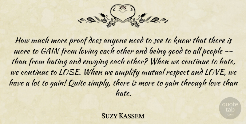 Suzy Kassem Quote About Hate, People, Doe: How Much More Proof Does...