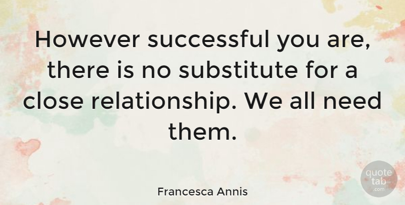 Francesca Annis Quote About Relationship, Successful, Dating: However Successful You Are There...