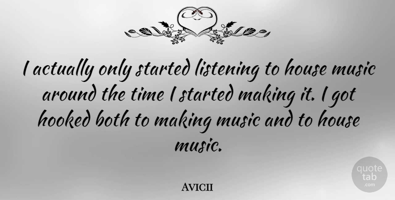 Avicii Quote About House, Listening, House Music: I Actually Only Started Listening...