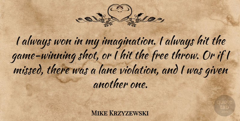 Mike Krzyzewski Quote About Basketball, Winning, Games: I Always Won In My...