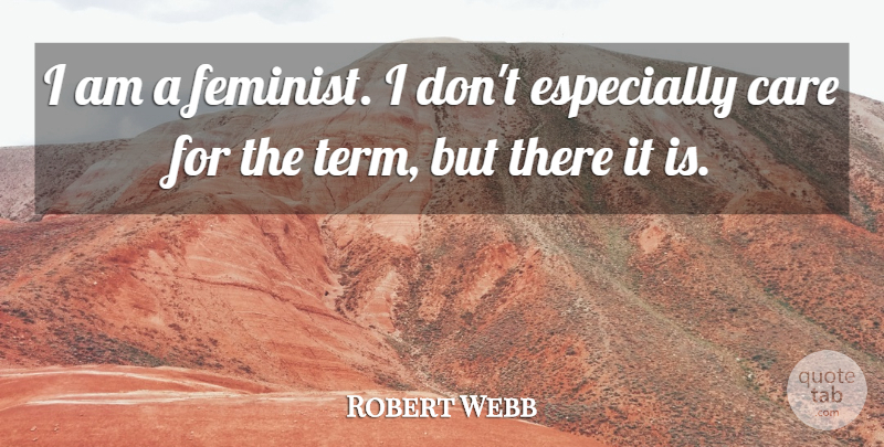 Robert Webb Quote About undefined: I Am A Feminist I...