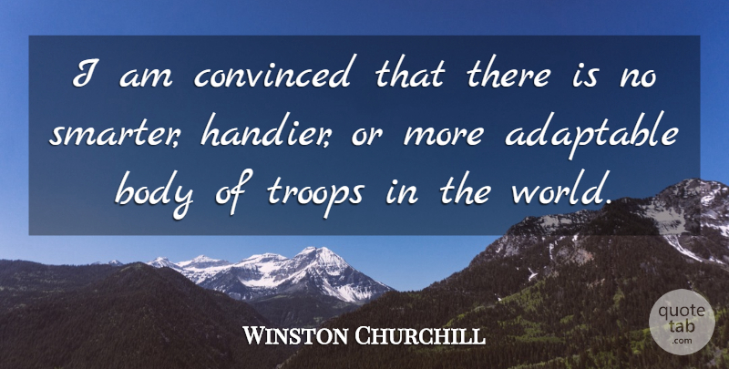 Winston Churchill Quote About Marine, Troops, World: I Am Convinced That There...