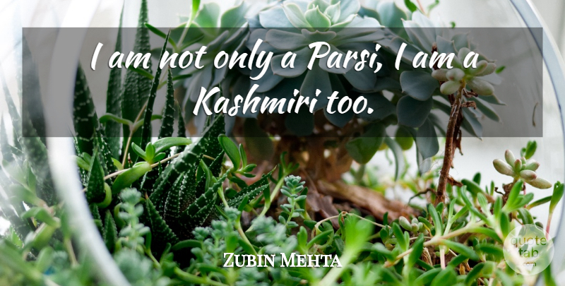 Zubin Mehta Quote About undefined: I Am Not Only A...