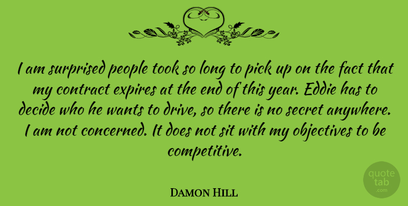 Damon Hill Quote About Athlete, Years, Long: I Am Surprised People Took...