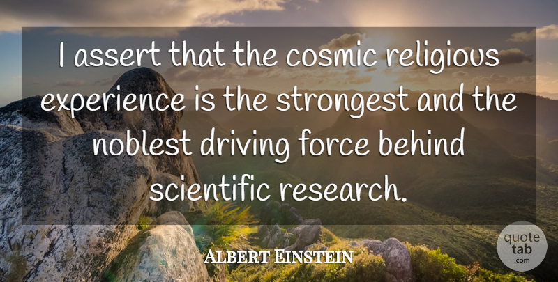 Albert Einstein Quote About Religious, Science, Religion: I Assert That The Cosmic...