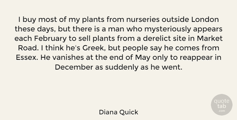 Diana Quick Quote About Appears, Buy, December, Man, Market: I Buy Most Of My...